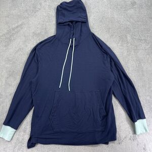 Jambys French Terry House Hoodie Mens Medium Navy Blue Modal Stretch Lightweight